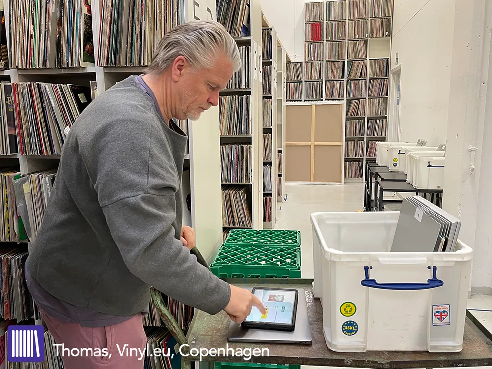 The Vinyl.eu warehouse, a Cratebase customer